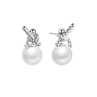 摩邦珠宝六重奏系列knot绳结仿珍珠耳环时尚百搭轻奢新款节日礼品