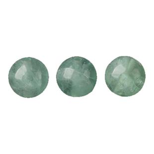 天然绿萤石绿阿赛散珠手串女士diy手工手链项链水晶多宝单颗配饰