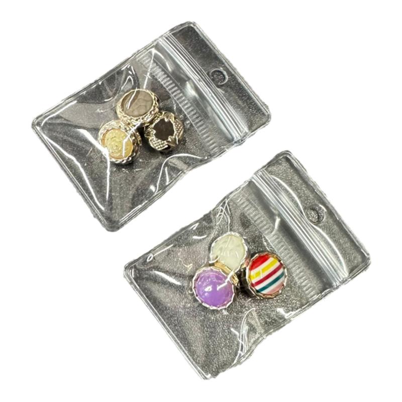 首饰收纳袋子防氧化防水防尘PVC加厚透明文玩饰品耳钉耳环密封袋