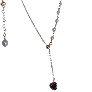 {芷如初见轻珠宝}原创项链2022年新款女Y字珍珠两戴锁骨链小众ins