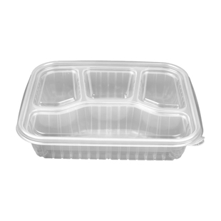 一次性餐盒五格食品级外卖打包饭盒一次性打包盒可微波多格快餐盒