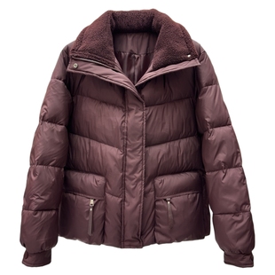 时尚妈妈装石墨烯云绒立领加厚棉服冬季新款中老年保暖棉衣外套