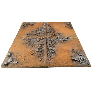 沙盘配景场景仿真新品四合一模型地台diy微缩树脂手办情景底座