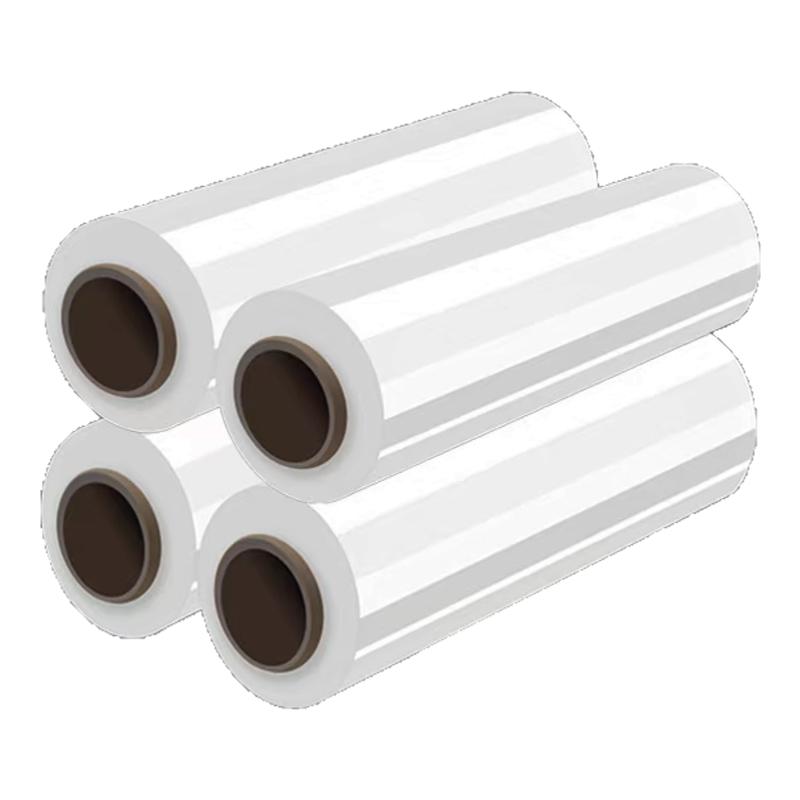 PE缠绕膜50cm宽拉伸膜小卷工业包装膜透明大卷打包膜塑料薄膜围膜