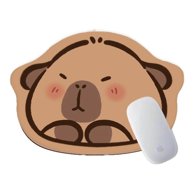 卡皮巴拉小号异形鼠标垫女生可爱卡通办工宿舍游戏鼠标桌面垫耐磨