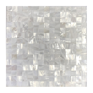 白浅油花贝壳马赛克墙贴自粘窗台石装饰背景墙砖卫生间阳台翻新