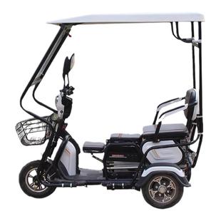 电动三轮车车棚休闲小巴士车棚全透明雨帘冬季双顶防风全封闭雨篷