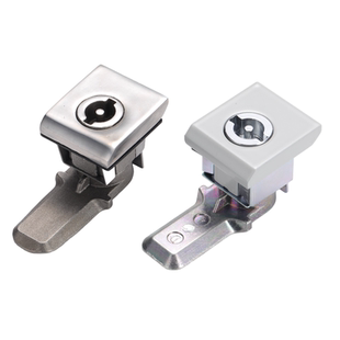 MS813配电箱柜一字转舌锁不锈钢AE箱柜门锁威图柜三角四角小方锁