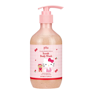 韩国直邮plu身体乳磨砂膏沐浴露限定hellokitty合作款
