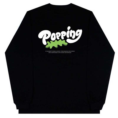 涂鸦popping纯棉长袖T恤