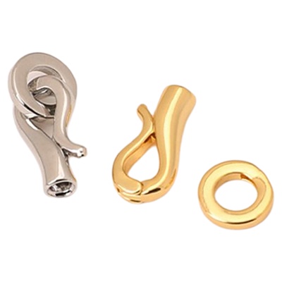 镀18K金珍珠项链万能连接扣配件