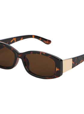 VNTG墨镜立体格纹线条时髦百搭ins风老钱风防紫外线uv400太阳眼镜