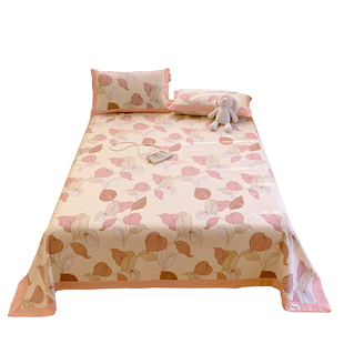 老粗布纯棉床单三倍加厚防尘全棉四季通用防脏布A类母婴级可机洗