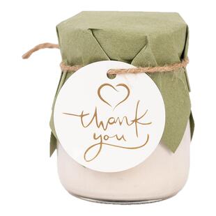 蓝色甜品台装饰婚礼布丁杯封口纸thankyou吊牌绑带推推乐筒贴纸