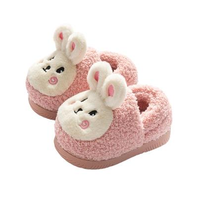 童年萌娃秋冬季卡通儿童棉拖鞋