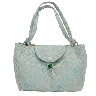 小谦山房唐草纹茶事包随行布袋织锦旅行加厚防磕碰便携茶壶收纳包