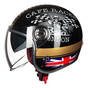 beon摩托车头盔复古半盔哈雷四季男女士机车骑行安全帽3C认证防晒