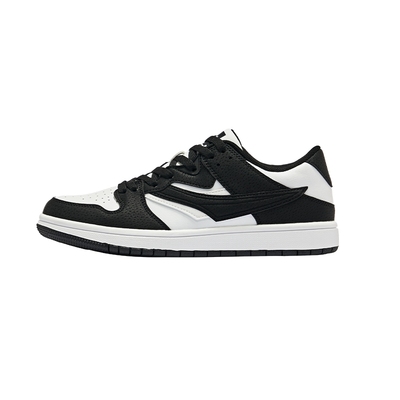 乔丹板鞋潮流低帮黑白熊猫鞋情侣