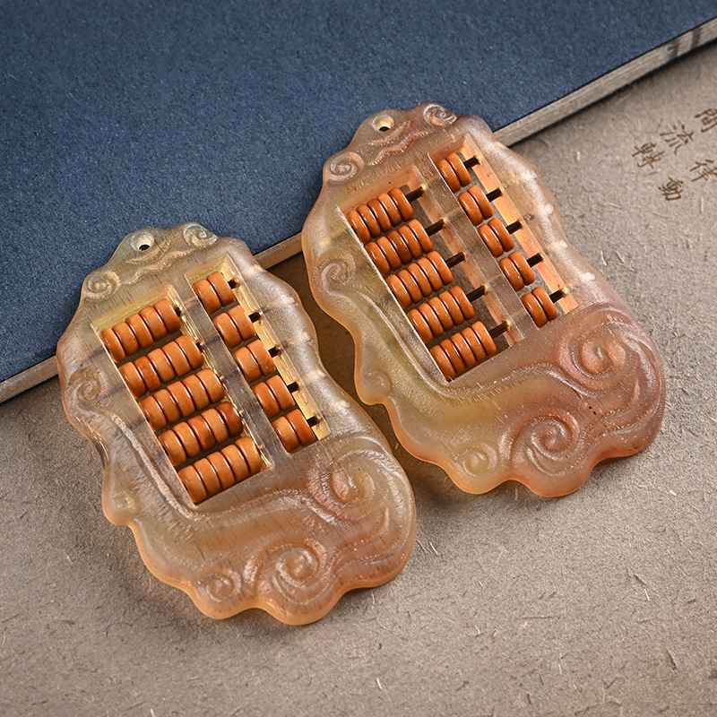 直播货源创意羊角如意算盘汽车钥匙钥匙扣挂绳挂件手工包挂件男女