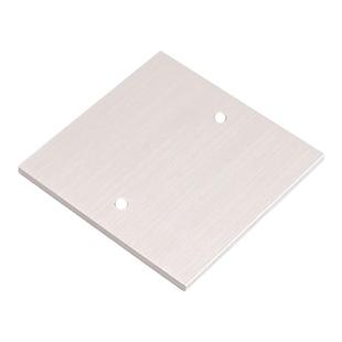 铝合金底盒盖板86型地面插座盖板银色地插用盲板线盒盖子无孔面板