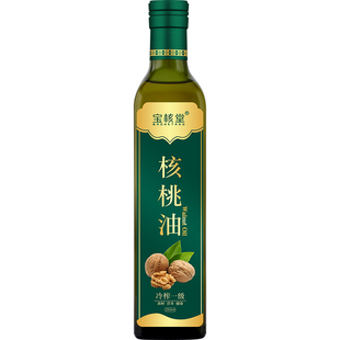 正宗核桃油食用油官方旗舰店一级冷榨0添加赠宝宝婴幼儿辅食油谱