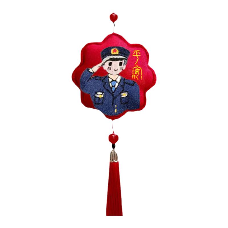 diy手工礼物平安符随身带送男朋友车载自绣香囊兵哥哥平安福刺绣