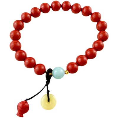 diy手链散珠饰品男女配件朱砂