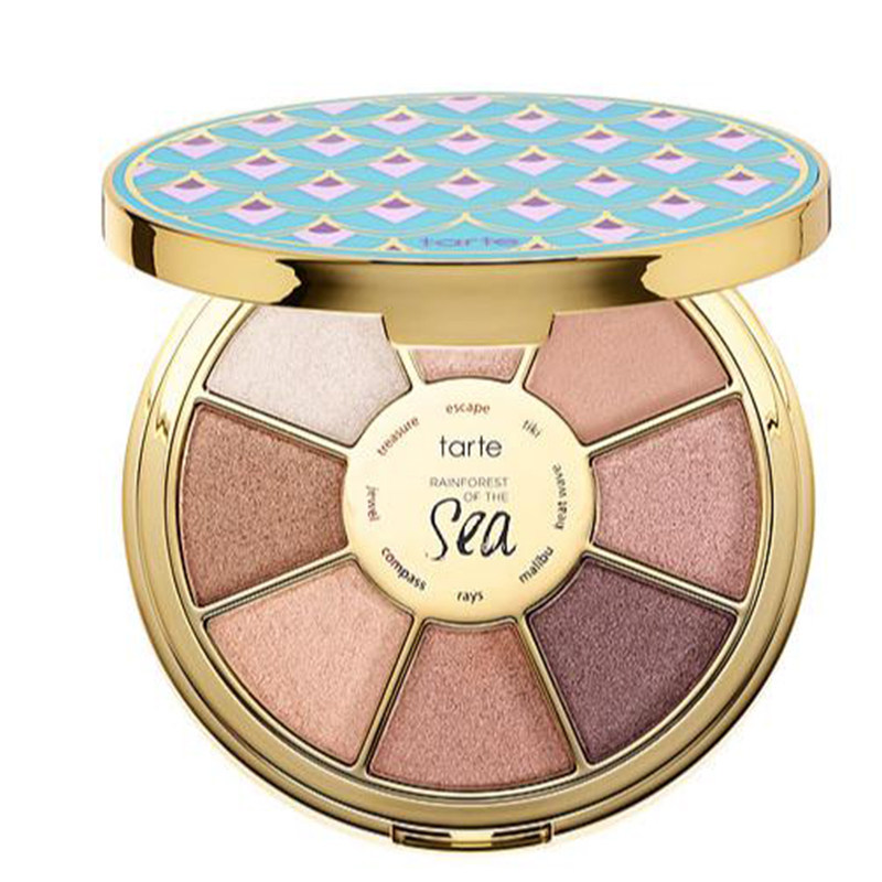 美国Tarte海洋雨林8色哑光珠光眼影日常大地色通勤 防晕染