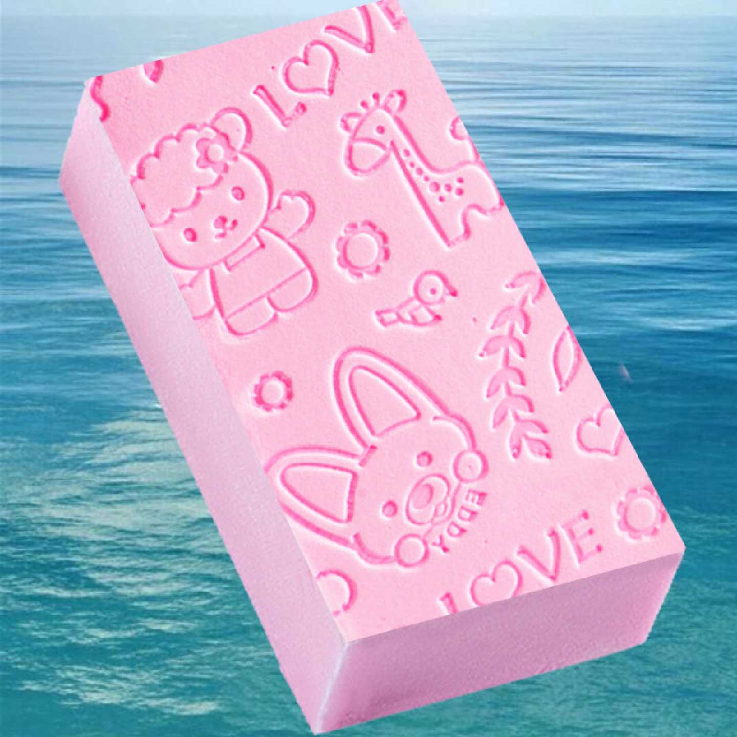 婴儿游泳馆洗浴用品搓澡神器搓灰搓泥海绵儿童搓澡巾洗澡擦沐浴棉