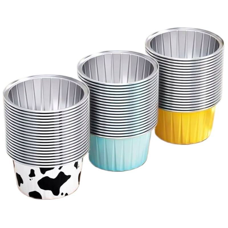 空气炸锅锡纸碗锡纸盒可重复使用家用烤箱蛋糕烘焙模具杯食品级