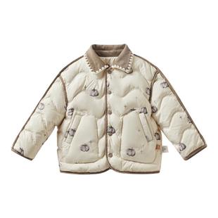 嫚熙宝宝轻薄羽绒服儿童95鹅绒保暖男女童外出防风蓄热冬外套童装