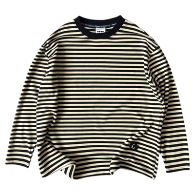 iaiammo 丨25AW 洋气撞色条纹「 德绒保暖打底」男女儿童锁温T恤