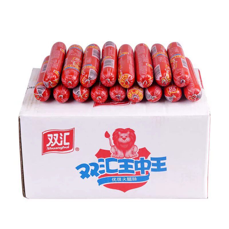 双汇王中王火腿肠105g大根即食休闲零食小吃泡面炒菜饭香肠整箱批