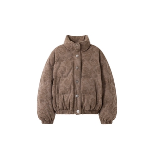 【ICEDUST】hug 2025秋冬新款肌理提花面包羽绒服外套icedust