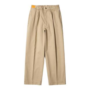 REMOCREVO 宽舒阔腿舒适百搭 双褶 签名剪裁 CHINO长裤 OCPT-192