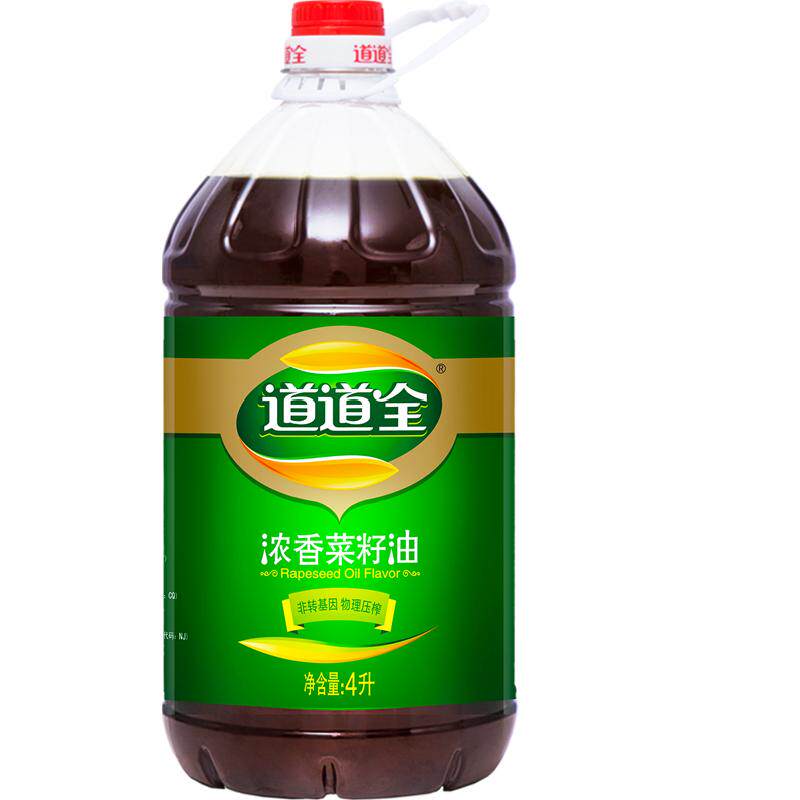 道道全浓香菜籽油4L物理压榨非转基因
