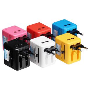 全球通用出国旅游转换插头多功能美欧德英标转换器快充可定制logo