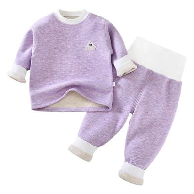 儿童加绒无骨套装保暖秋衣秋裤