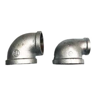 玛钢镀锌90度变径弯头异径管件丝口内丝DN15 20 32 40 4分6分1寸