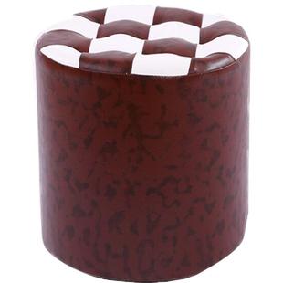 圆凳皮凳子现代简约家用儿童小矮凳成人换鞋凳实木时尚客厅沙发凳