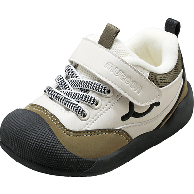 牧童加绒宝宝学步鞋笑脸婴儿棉鞋