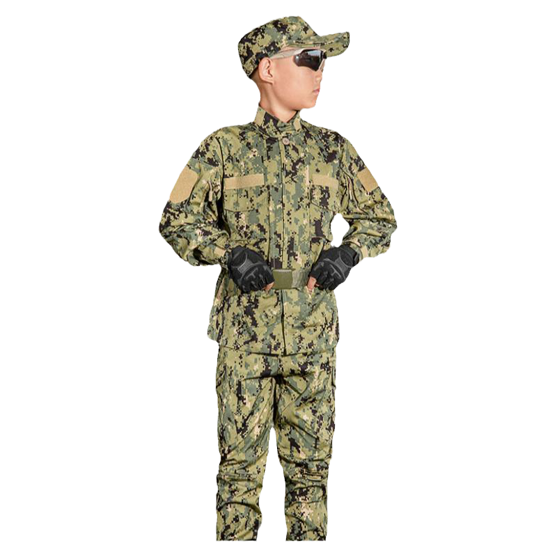 朗吉森儿童秋季长袖迷彩服套装