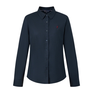 POLOWALK女士长袖衬衫2026春季新品商务休闲简约挺括有型长袖衬衣