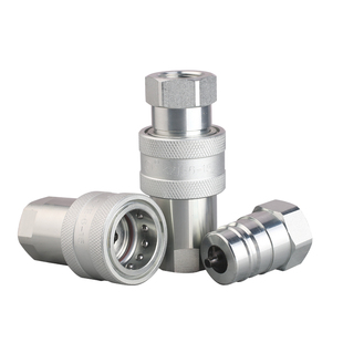 松乔KZE双开闭液压快速接头高压自封自锁油管LSQ拖拉机用碳钢便宜