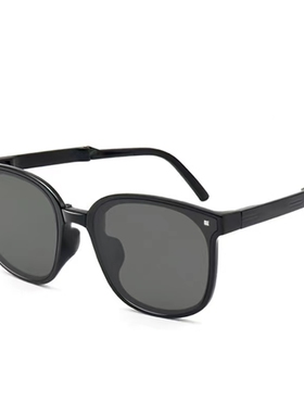 折叠墨镜女高级感ins超轻防晒网红夏季圆脸显瘦太阳镜2023年新款