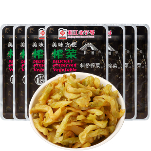 斜桥经典榨菜丝90g浙江老字号品牌开袋即食拌粥拌面下饭榨菜蛋汤