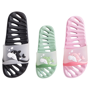 儿童拖鞋漏水防滑浴室镂空亲子可爱卡通防滑凉拖鞋男女速干室内鞋