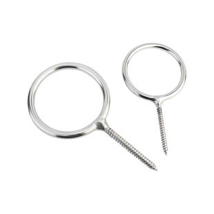 金超304不锈钢焊接圆环自攻螺丝带环羊眼圈加长吊钩螺杆带孔活节