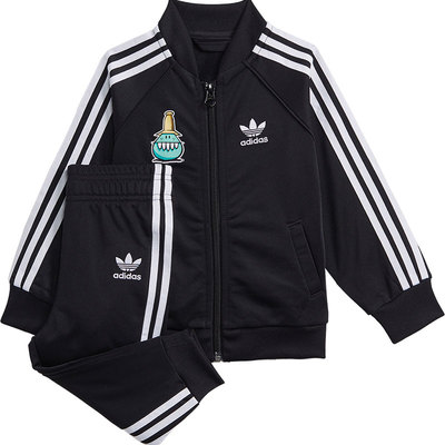 阿迪达斯婴童三条纹运动套装