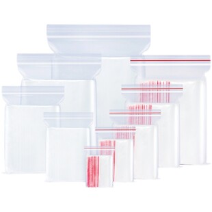 7丝PE4号自封袋8*12cm透明小号食品环保夹链密封口包装袋厂100个